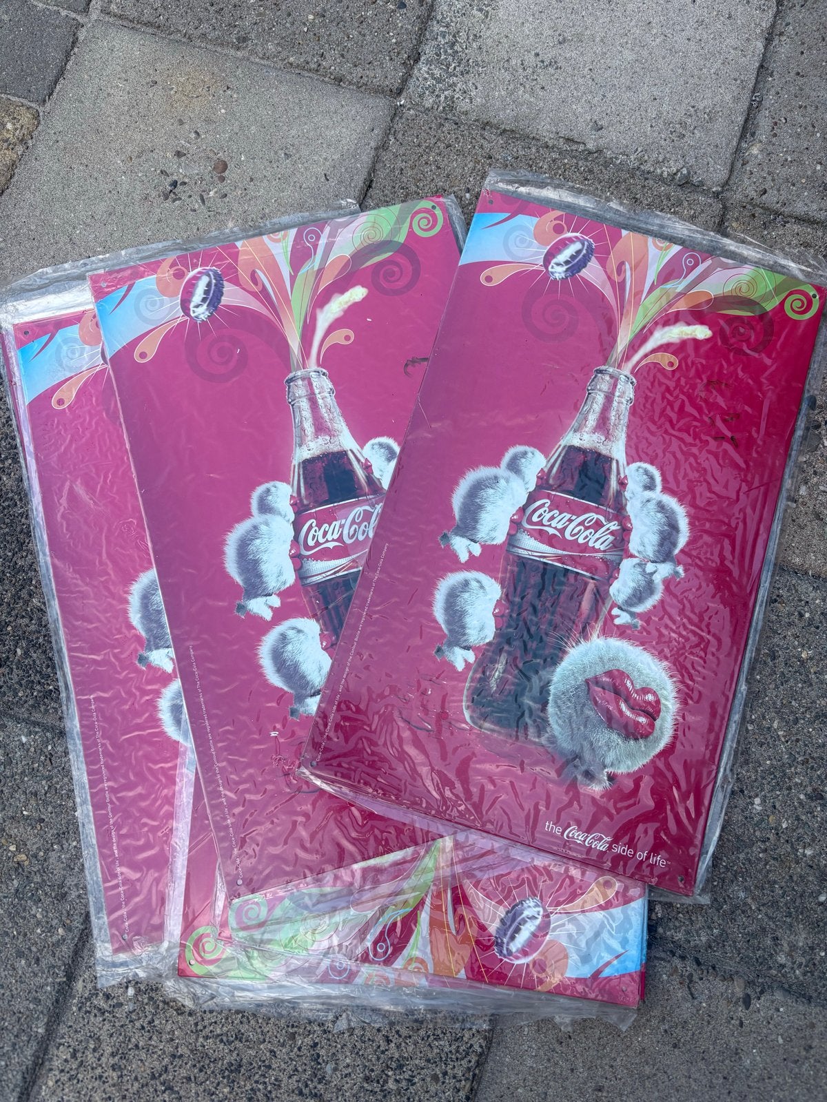 Coca-Cola metaal reclame plaat, Ophalen, Nieuw, Reclamebord