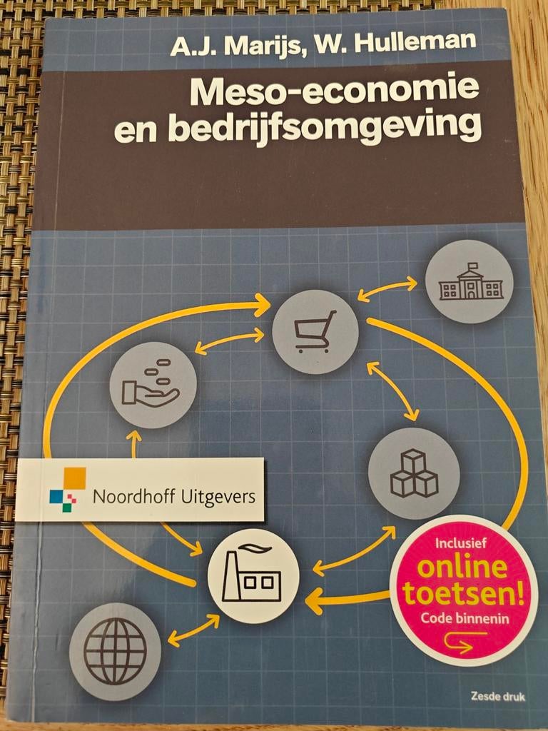 Meso-economie en Bedrijfsomgeving - A.J. Marijs, W. Hulleman, Ophalen, Zo goed als nieuw, Gamma, HBO