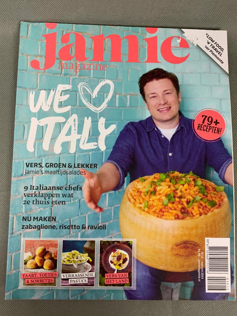 Tijdschrift Jamie Magazine, nr 15 mei/juni 2013 - Italy, Boeken, Ophalen of Verzenden, Jamie Oliver, Hoofdgerechten, Italië