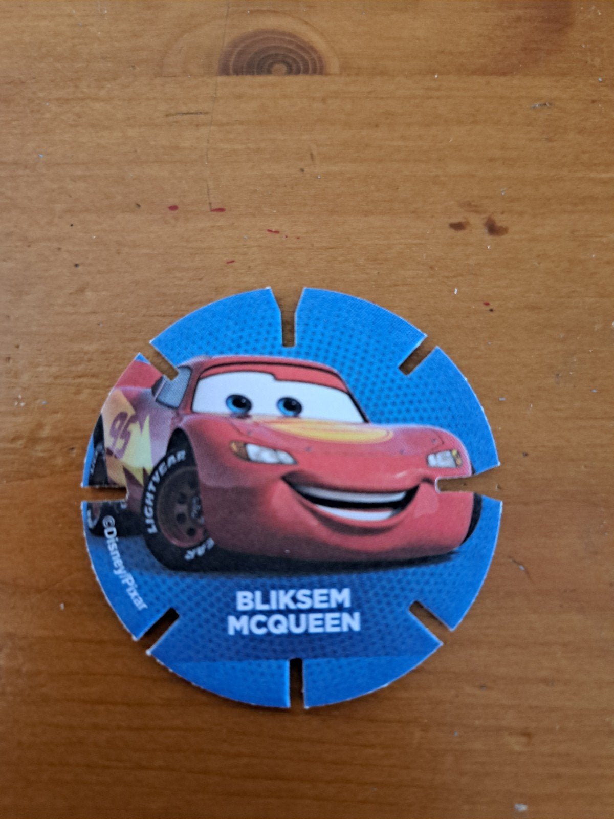 Bliksem McQueen Diskeyz, Ophalen of Verzenden, Overige figuren, Nieuw, Beeldje of Figuurtje