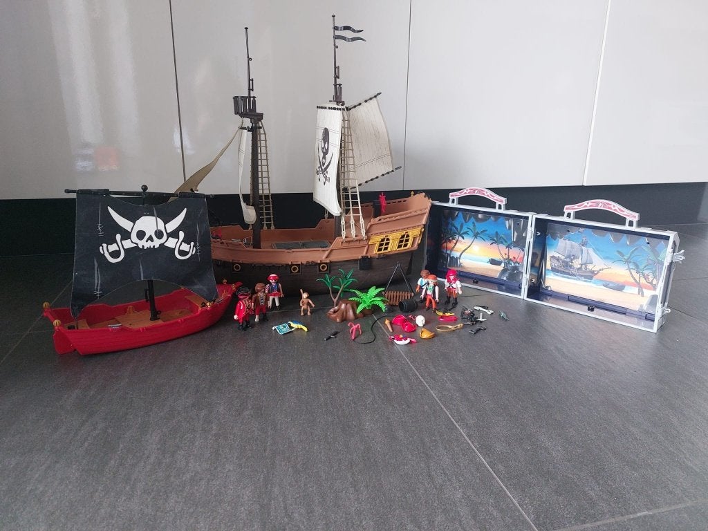 Playmobil piraten boot met veel extra's, Kinderen en Baby's, Speelgoed | Playmobil, Ophalen, Gebruikt
