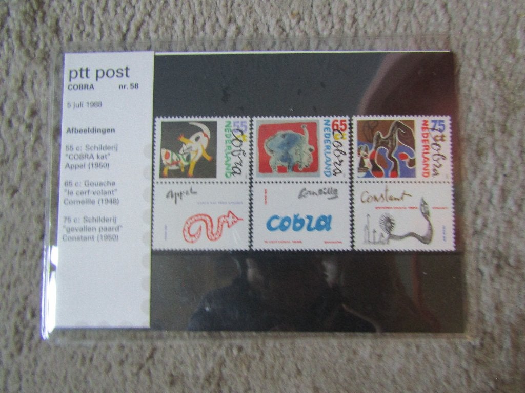 Postzegels: Cobra 05-07-1988, Postzegels en Munten, Postzegels | Nederland, Ophalen of Verzenden, Postfris