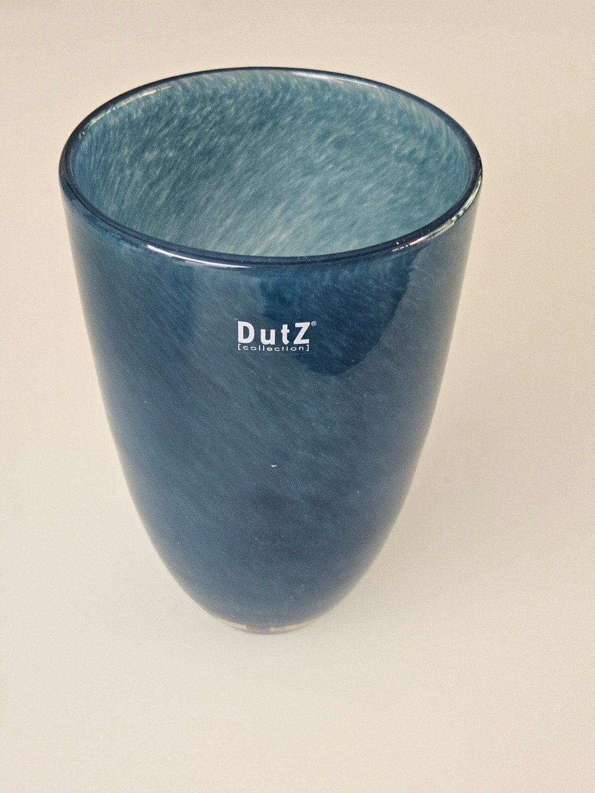 DutZ Collection Glazen Vaas - Blauw - 20 cm, Ophalen of Verzenden