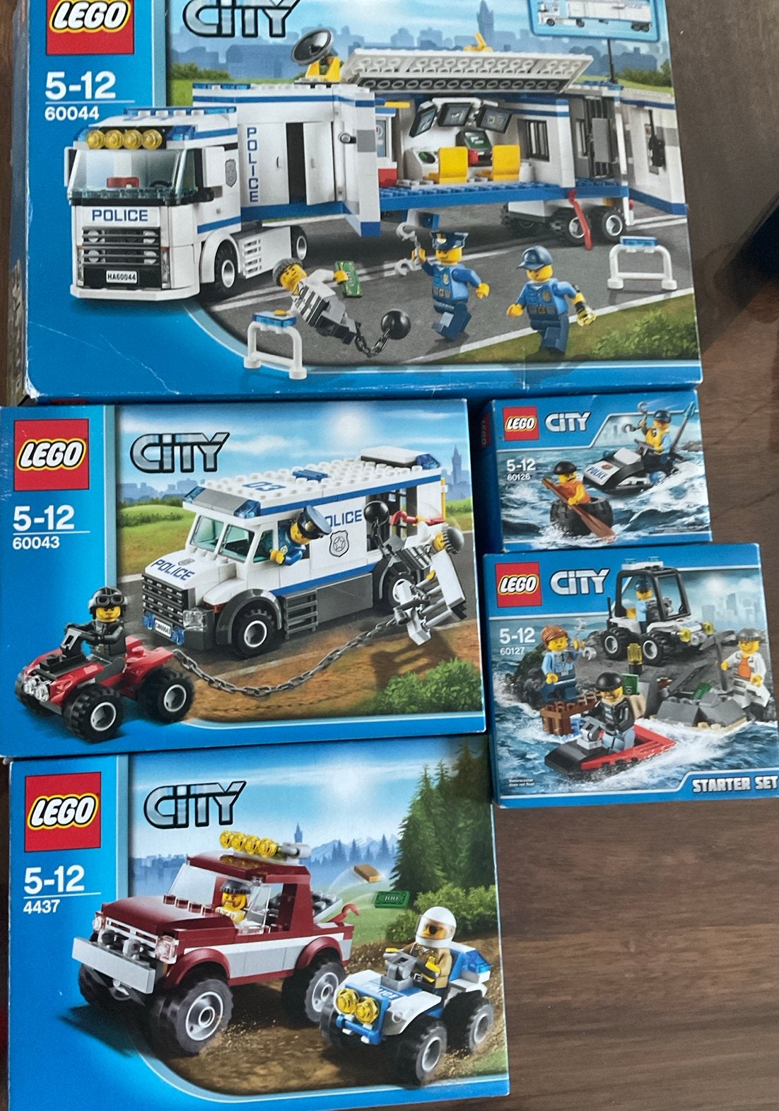 LEGO City politie 60044, 60043, 4437, 60127, 60126, Lego, Ophalen of Verzenden, Meerdere sets, Complete set