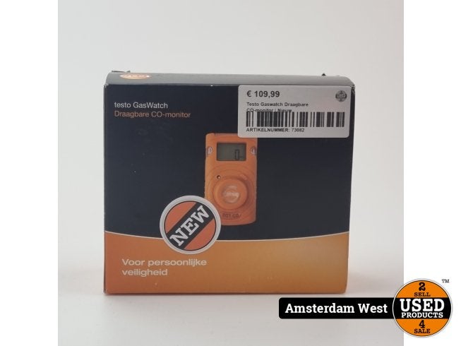 Testo Gaswatch Draagbare CO-monitor | Nieuw in doos