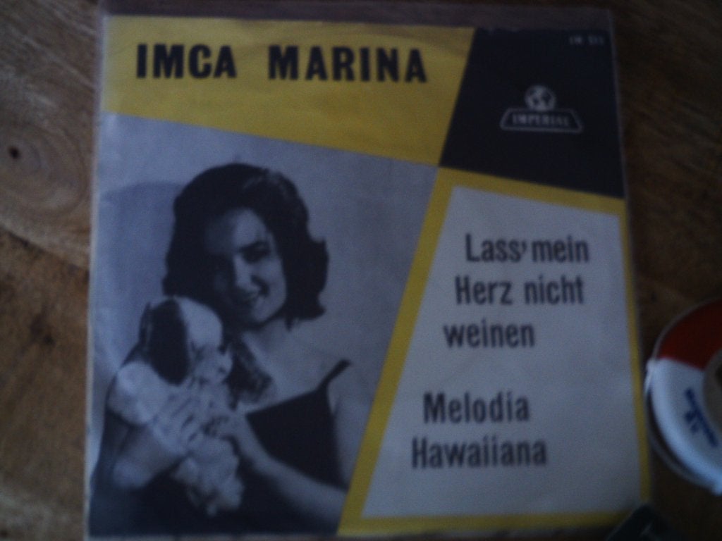 Imca Marina - Lass mein Herz nicht weinen   1s, 7 inch, Zo goed als nieuw, Fotohoes, Overige typen