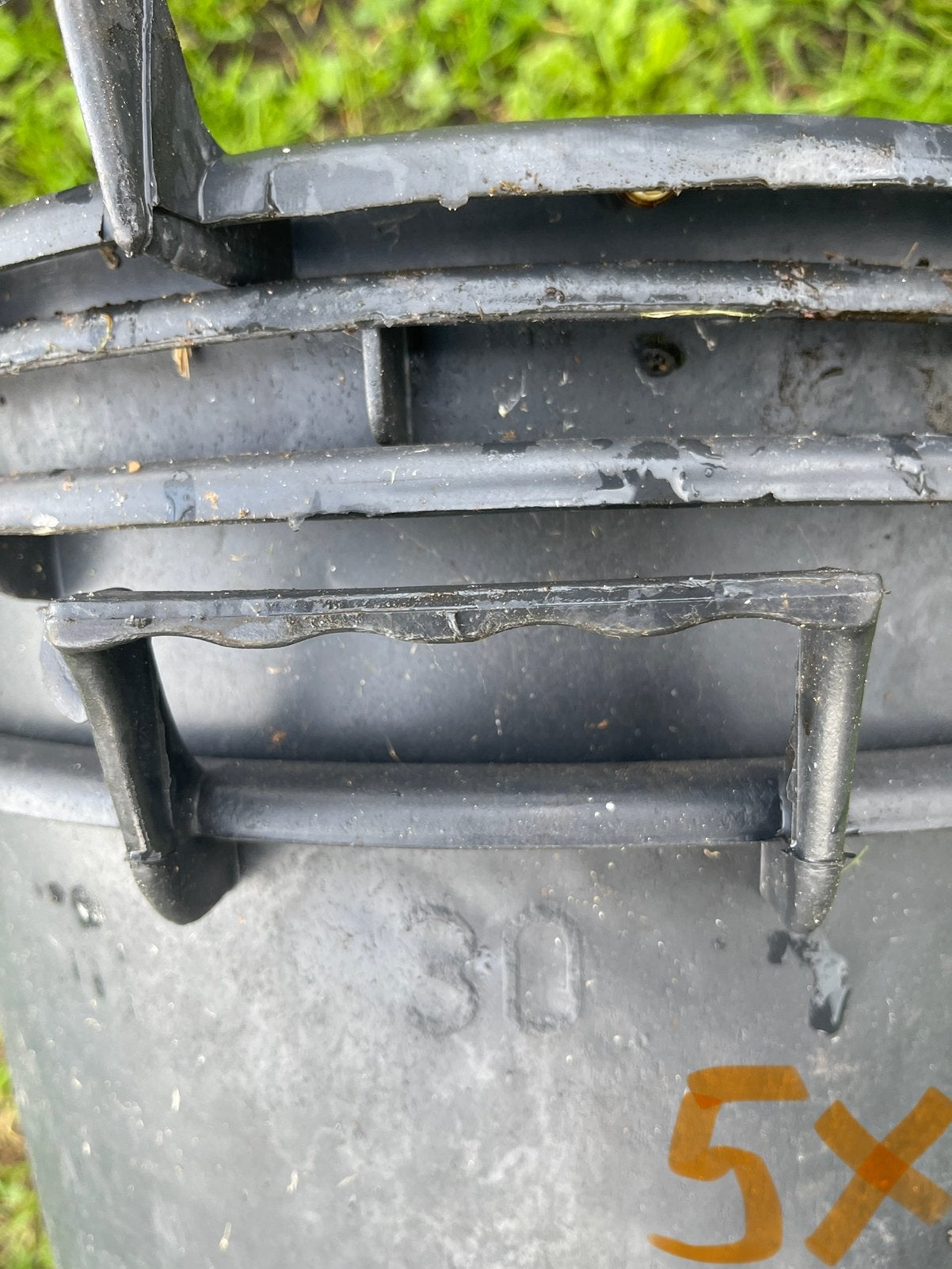 30 liter boomkuip plantenbak kuip met handvaten., Ophalen, Gebruikt, Rond, Kunststof