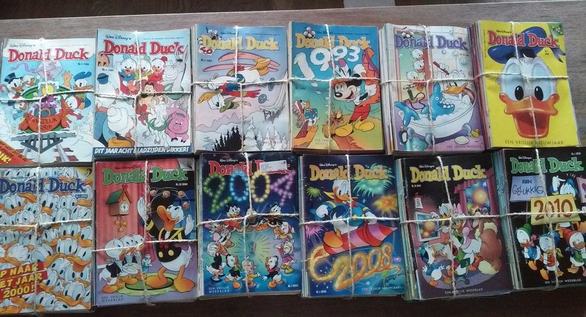 Rond de 30 jaargangen Donald Duck, pockets en extra’s, Boeken, Complete serie of reeks, Ophalen of Verzenden, Zo goed als nieuw