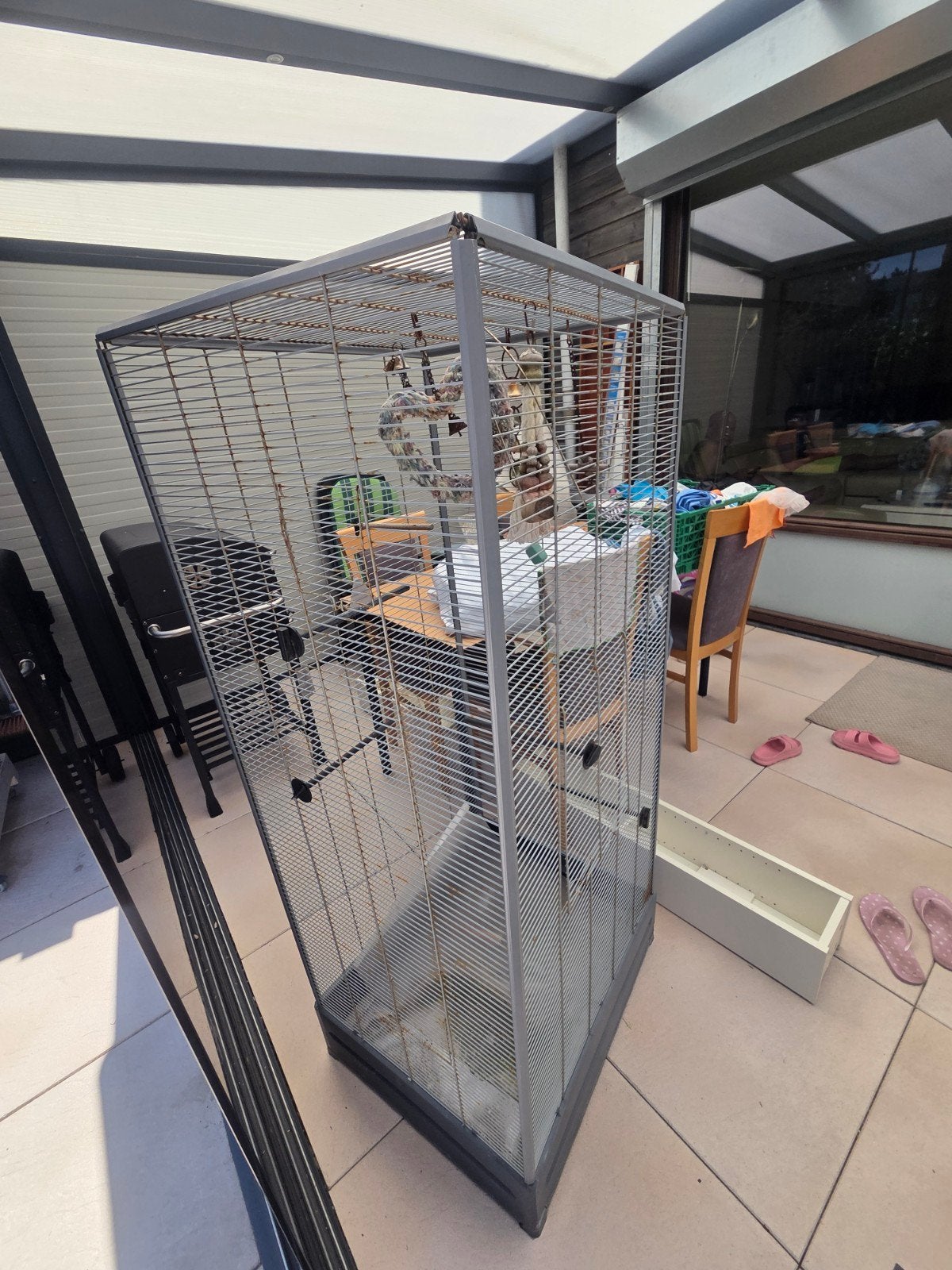 vogelkooi, Ophalen, Zo goed als nieuw, Metaal, Vogelkooi