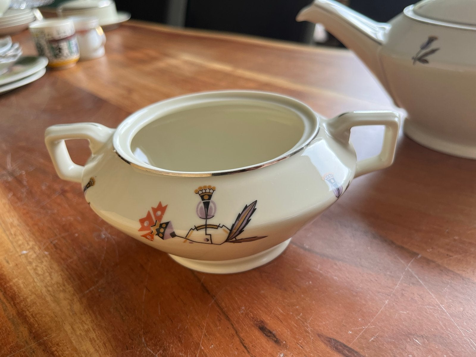 Vintage Thun Bohemen Theeservies - Theepot, Suikerpot, Melkk, Ophalen of Verzenden
