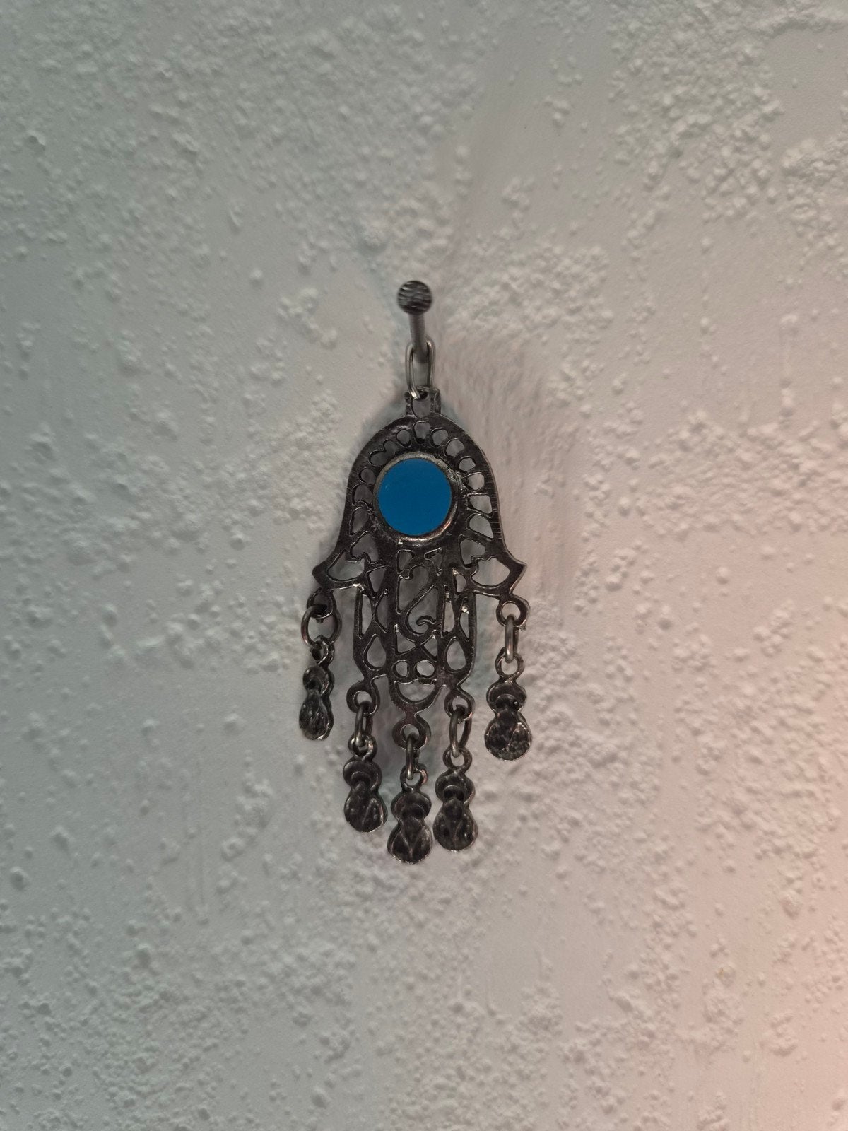 Hamsa Hanger(hand van Fatima)voor geluk en gezondheid, Ophalen of Verzenden, Nieuw, Zilver, Overige materialen
