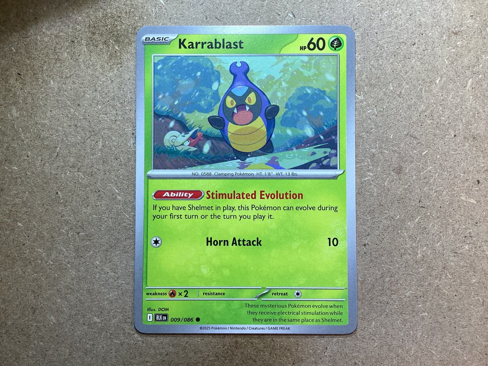 1x Karrablast [BLK 009/086] (Near Mint), Ophalen of Verzenden, Zo goed als nieuw, Losse kaart