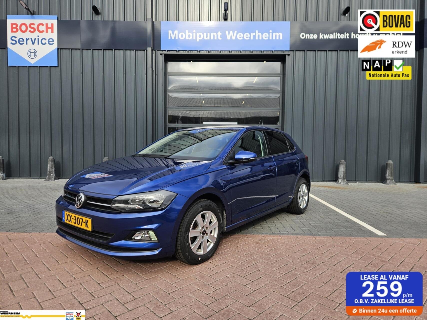 Volkswagen Polo 1.0 TSI Comfortline Business NIEUWSTAAT!, Gebruikt, Euro 6, 95 pk, Blauw