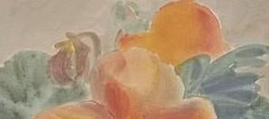 Aquarel stijl Bergense School Stilleven met Bloemen, Antiek en Kunst, Ophalen of Verzenden
