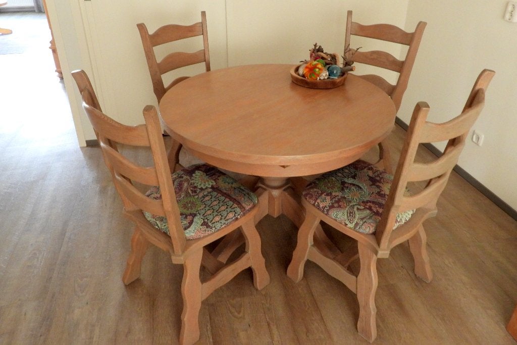 Eiken Eethoek, Huis en Inrichting, Ophalen, Gebruikt, 100 tot 150 cm, 50 tot 100 cm