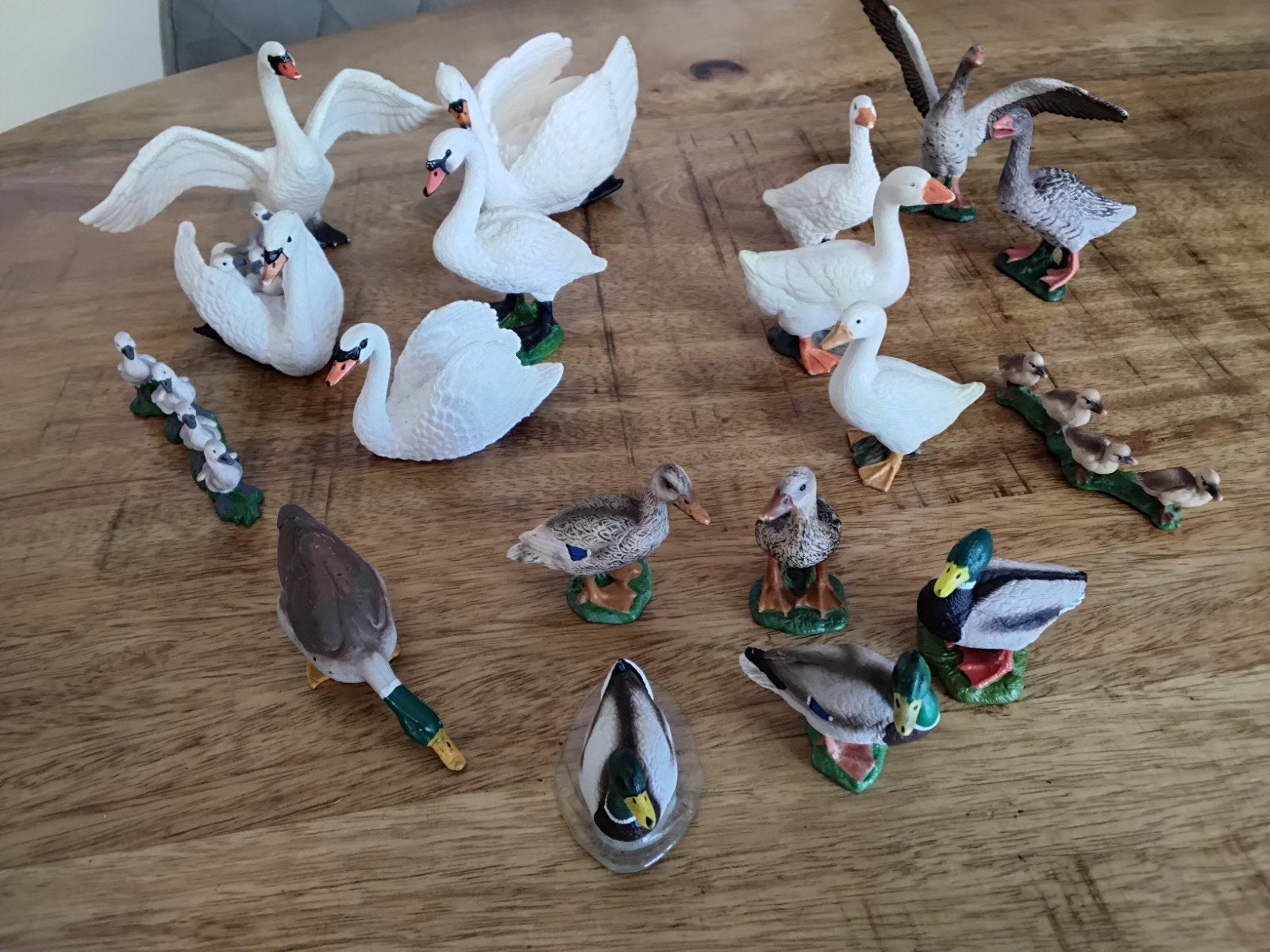 Schleich eend, zwaan, gans., Ophalen of Verzenden, Zo goed als nieuw, Paard, Beeldje of Figuurtje