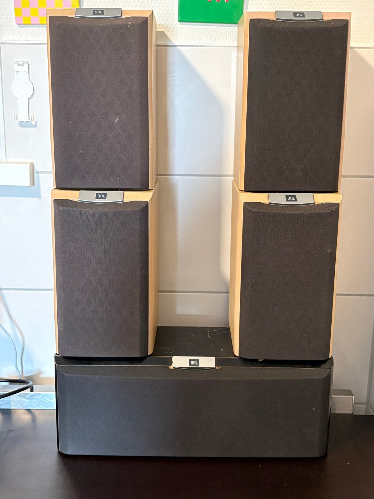 JBL SCS-178 SAT Surround Speakers (5 stuks), Ophalen, Gebruikt, JBL, Surroundset zonder subwoofer
