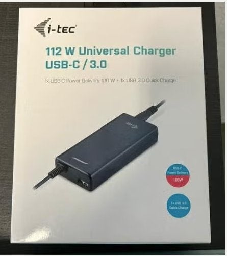 i-tec 112W Universele USB-C/3.0 Oplader NIEUW, Computers en Software, Laptop-opladers, Ophalen of Verzenden, Nieuw, I-tec