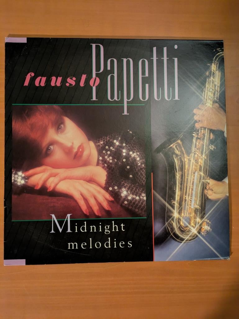 Fausto Papetti - Midnight Melodies lp, Cd's en Dvd's, Vinyl | Pop, Ophalen of Verzenden, Gebruikt, 12 inch
