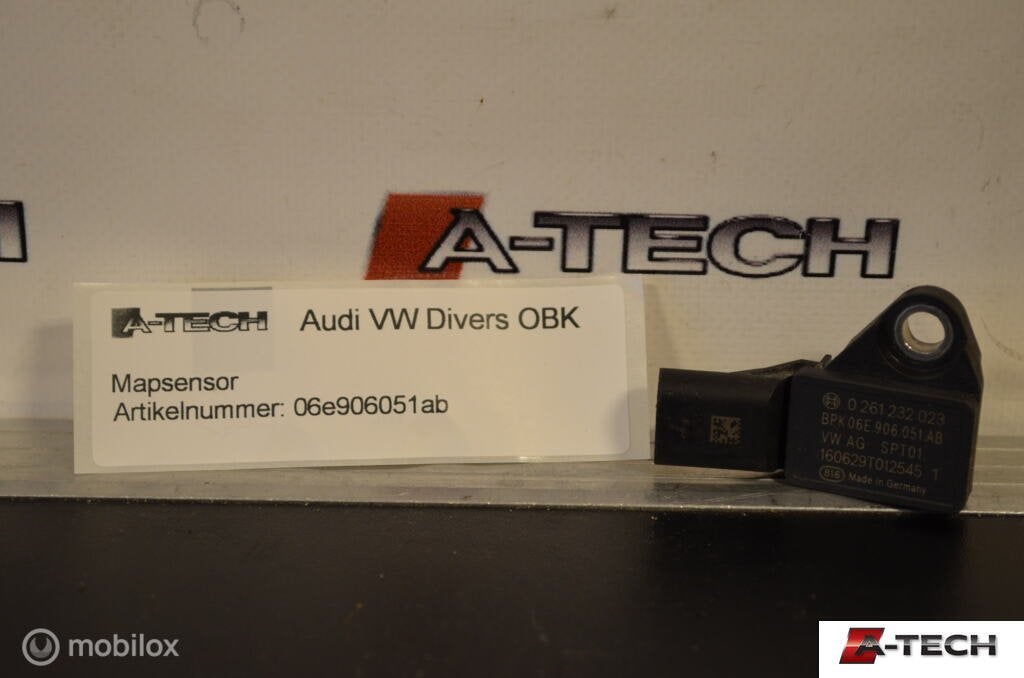 Mapsensor Audi A3 8V A4 B9 ('13-'18) 06e906051ab OBK, Audi, Gebruikt, Audi, Ophalen of Verzenden