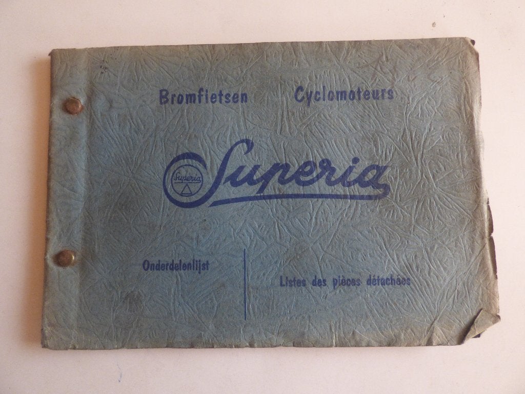 SUPERIA ONDERDELENLIJST & PRIJSLIJST 1959, Ophalen of Verzenden, Gebruikt
