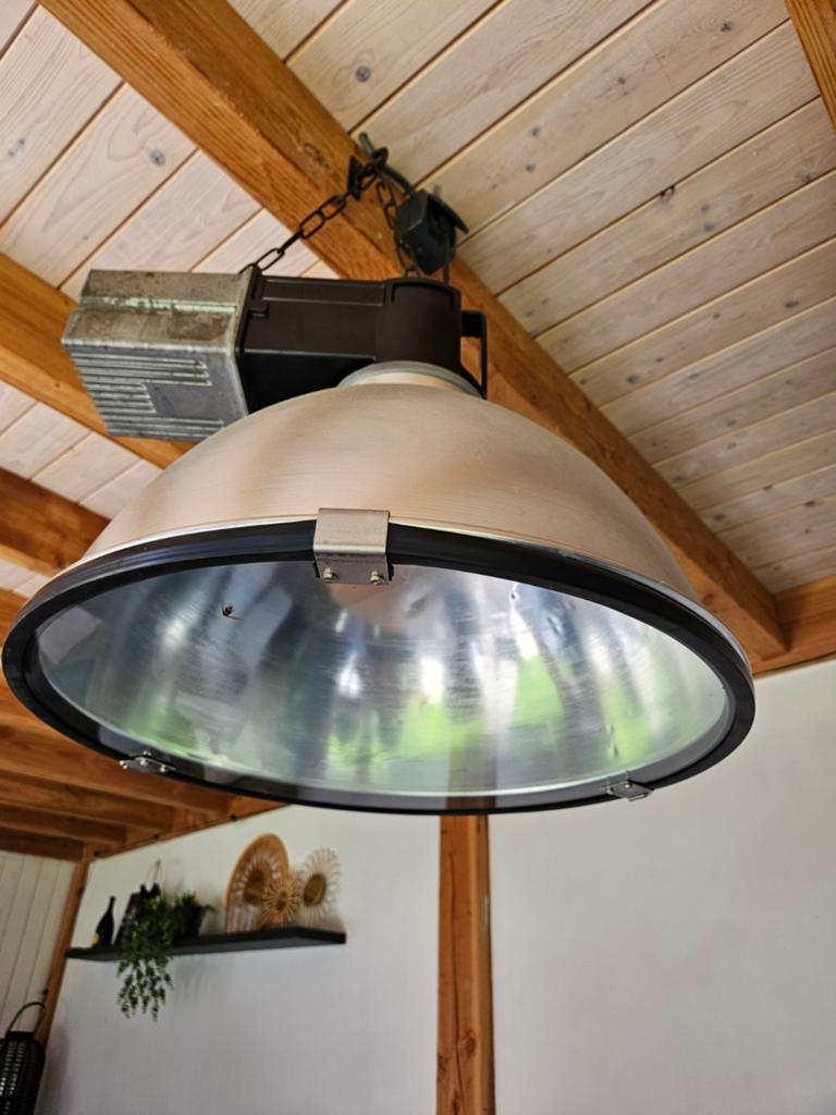 Industriële Hanglamp - Grote Aluminium Fabriekslamp, Ophalen of Verzenden