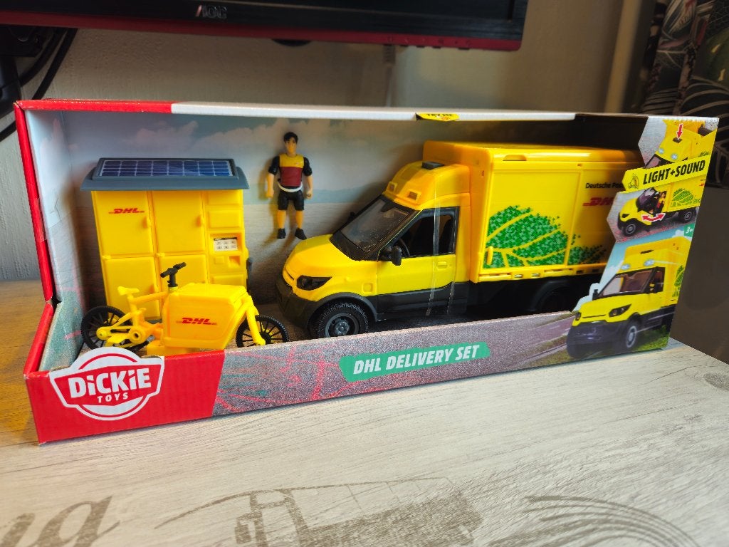 Dickie Toys DHL Delivery Set Licht Streetscooter Work XL, Ophalen of Verzenden, Nieuw