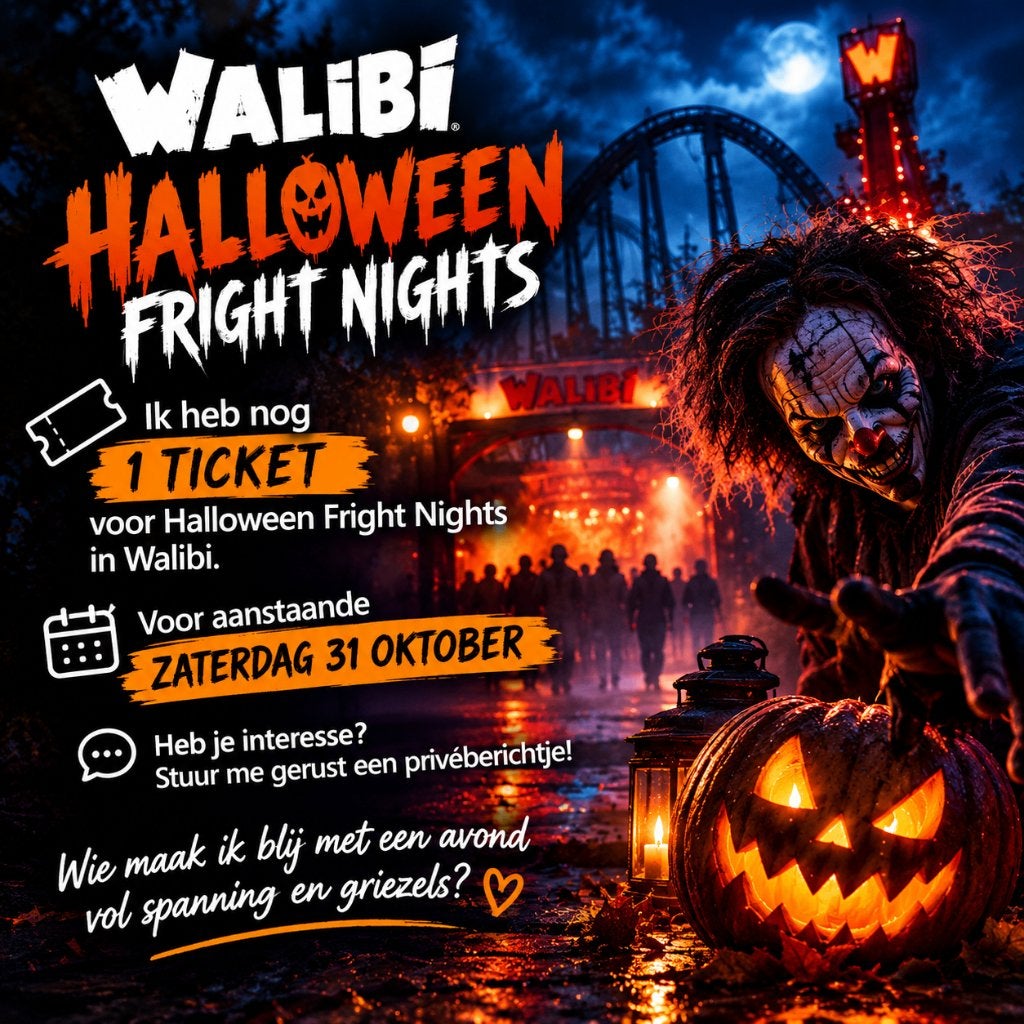 Walibi Halloween Fright Nights ticket, Eén persoon