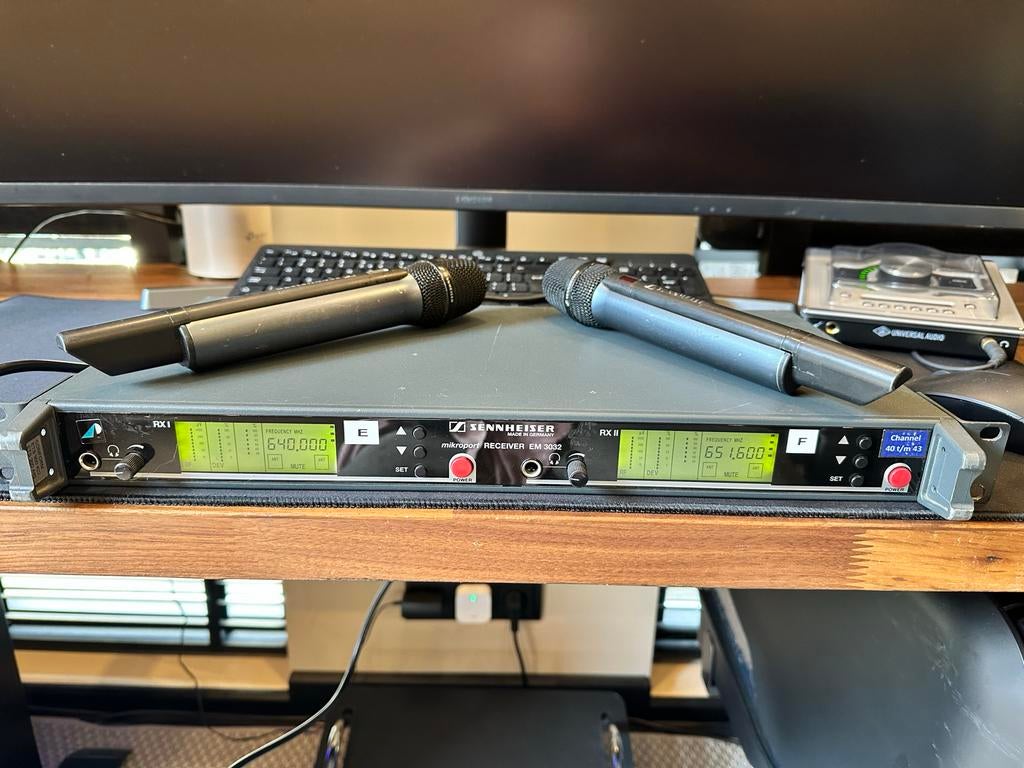 Sennheiser 5000 Serie Draadloze Microfoon Set EM3232 SKM5000, Ophalen of Verzenden, Gebruikt, 1 handset