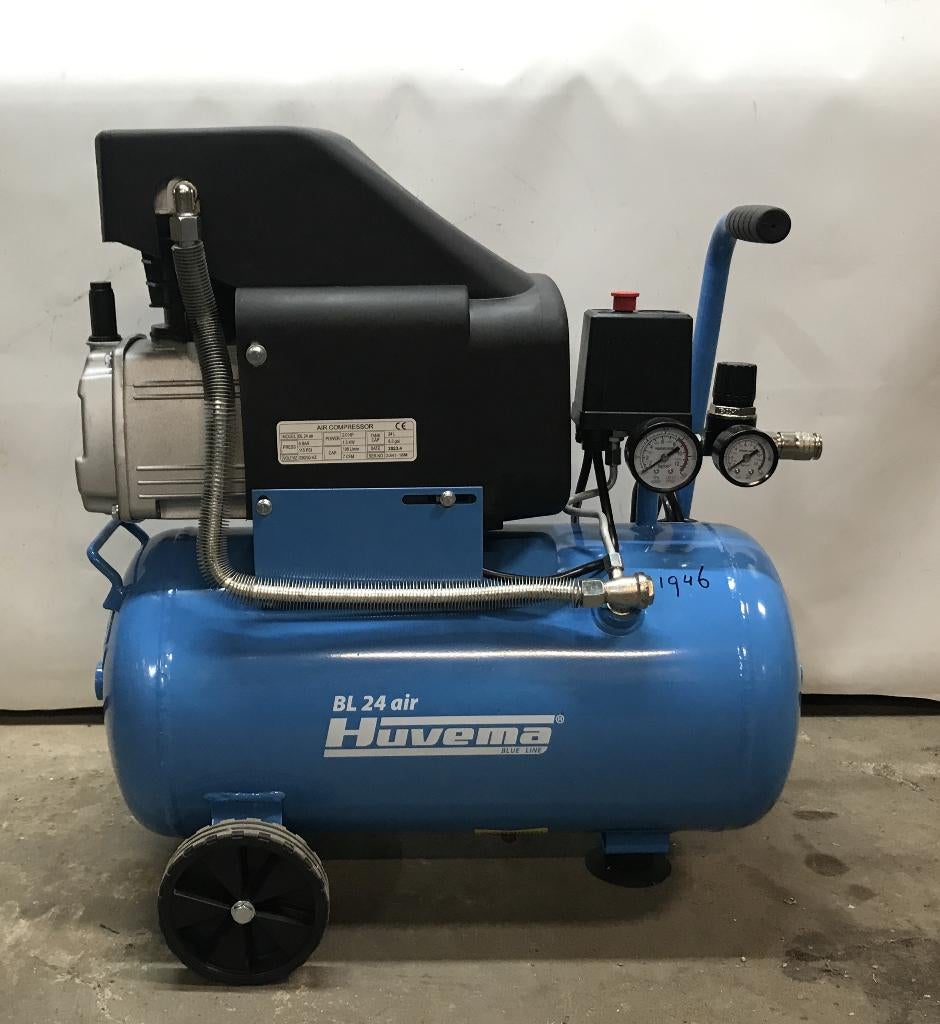 Compressor, Huvema BL24 Air, 230 volt, 8 bar, Ophalen, 6 tot 10 bar, Nieuw, Minder dan 200 liter/min