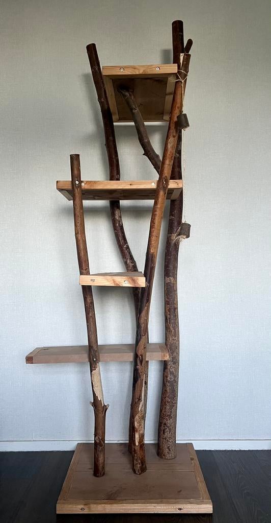 Natuurlijke houten krabpaal kat, Ophalen, Zo goed als nieuw, Krabpaal