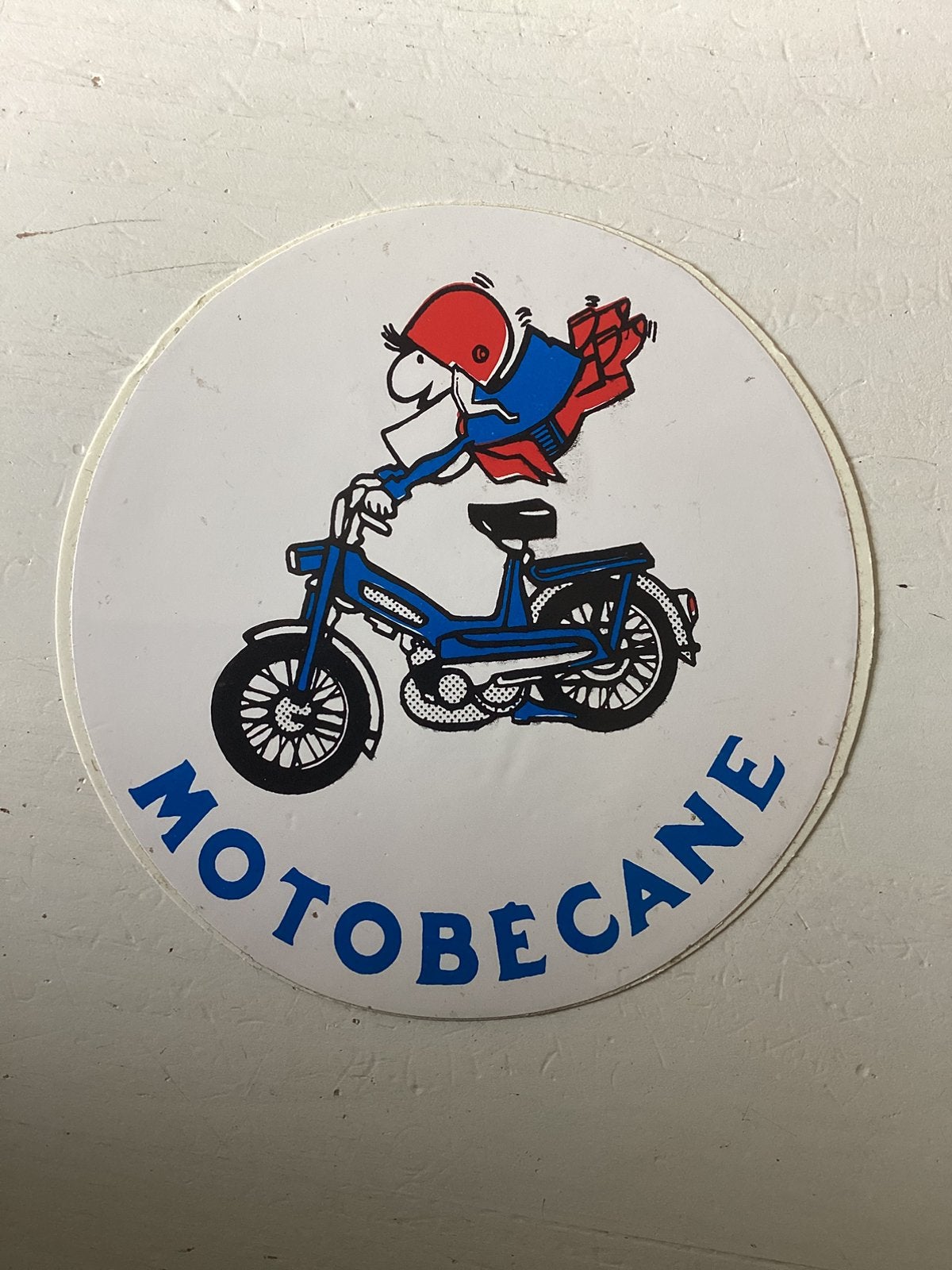 Sticker Motobecane, Verzamelen, Verzenden, Zo goed als nieuw, Merk