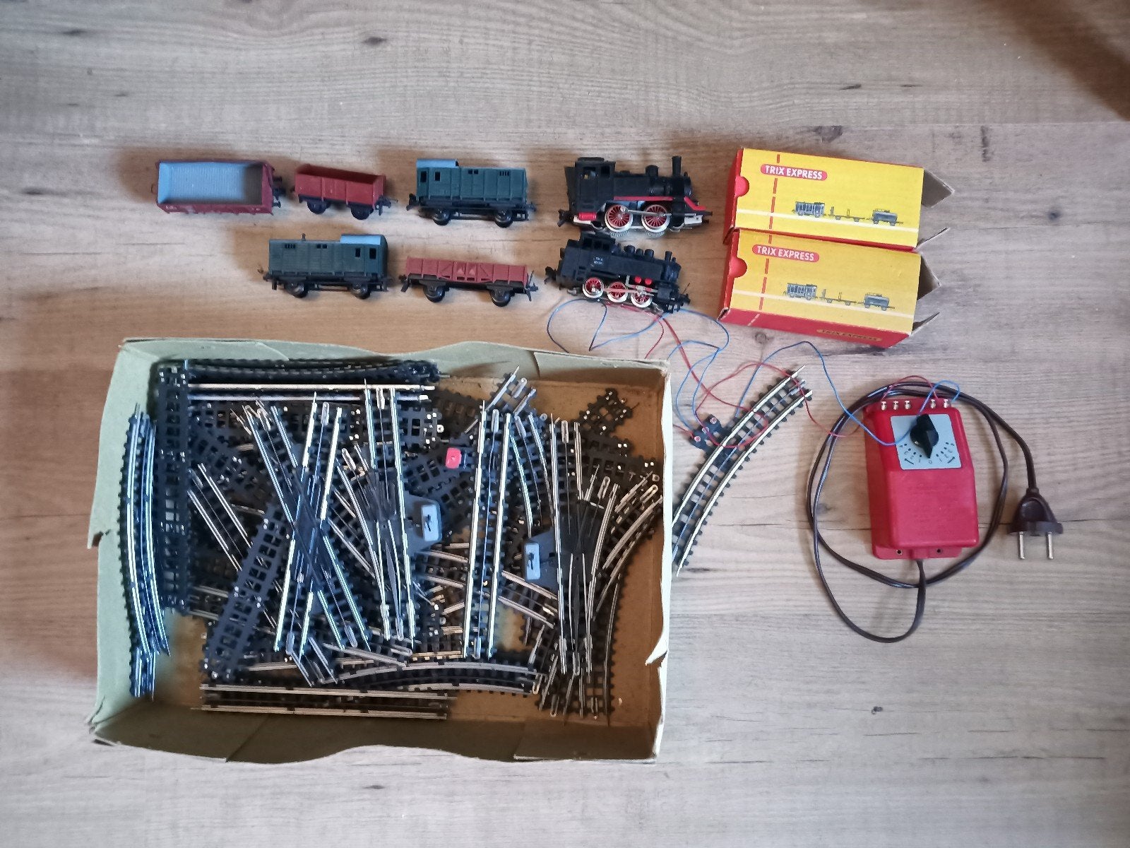 Vintage Trix Express treinset, 2 locomotieven, Gelijkstroom, Trix, Ophalen of Verzenden, Analoog