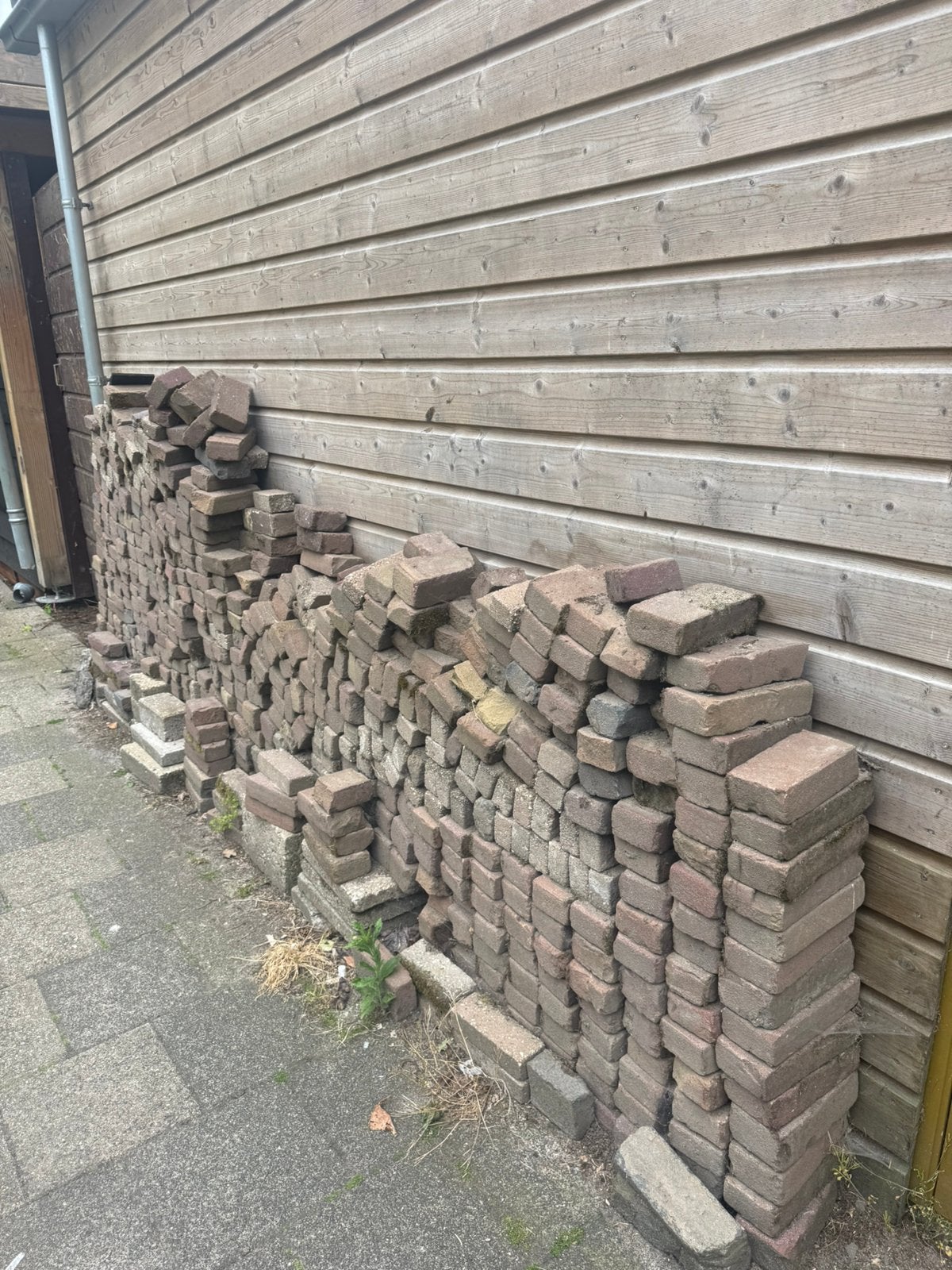 Klinker tegels gratis af te halen, Ophalen, Gebruikt, Beton, Terrastegels