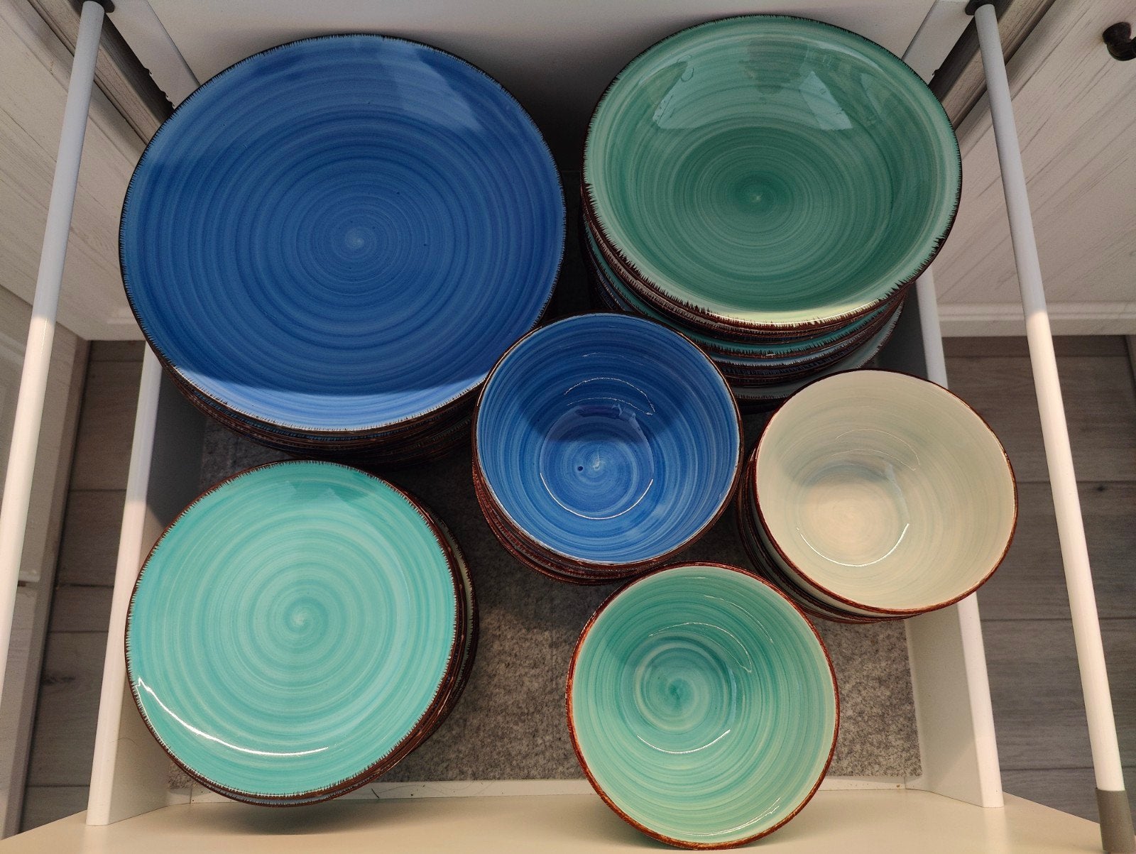 48-delig servies set - 4x12, Ophalen, Gebruikt, Compleet servies