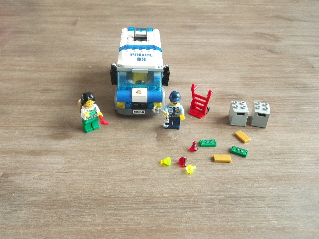 lego lego police 60142 money transporter (2017), Ophalen of Verzenden, Gebruikt, Complete set, Lego