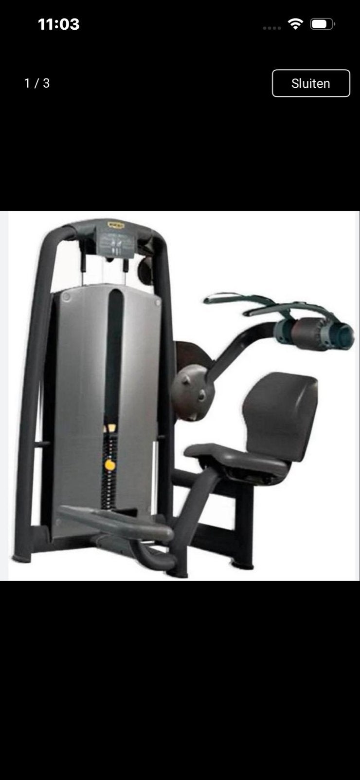TECHNOGYM SELECTION ABDOMINAL - Buikspiertrainer, Ophalen of Verzenden, Zo goed als nieuw, Buik, Overige typen