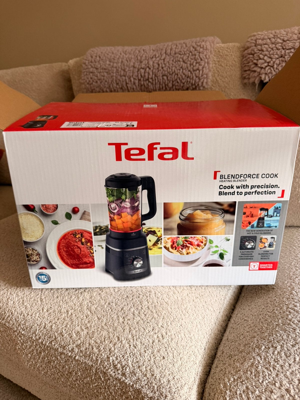 Tefal Blendforce Cook Blender - Nieuw in doos, Witgoed en Apparatuur, Ophalen of Verzenden, Nieuw, Blender
