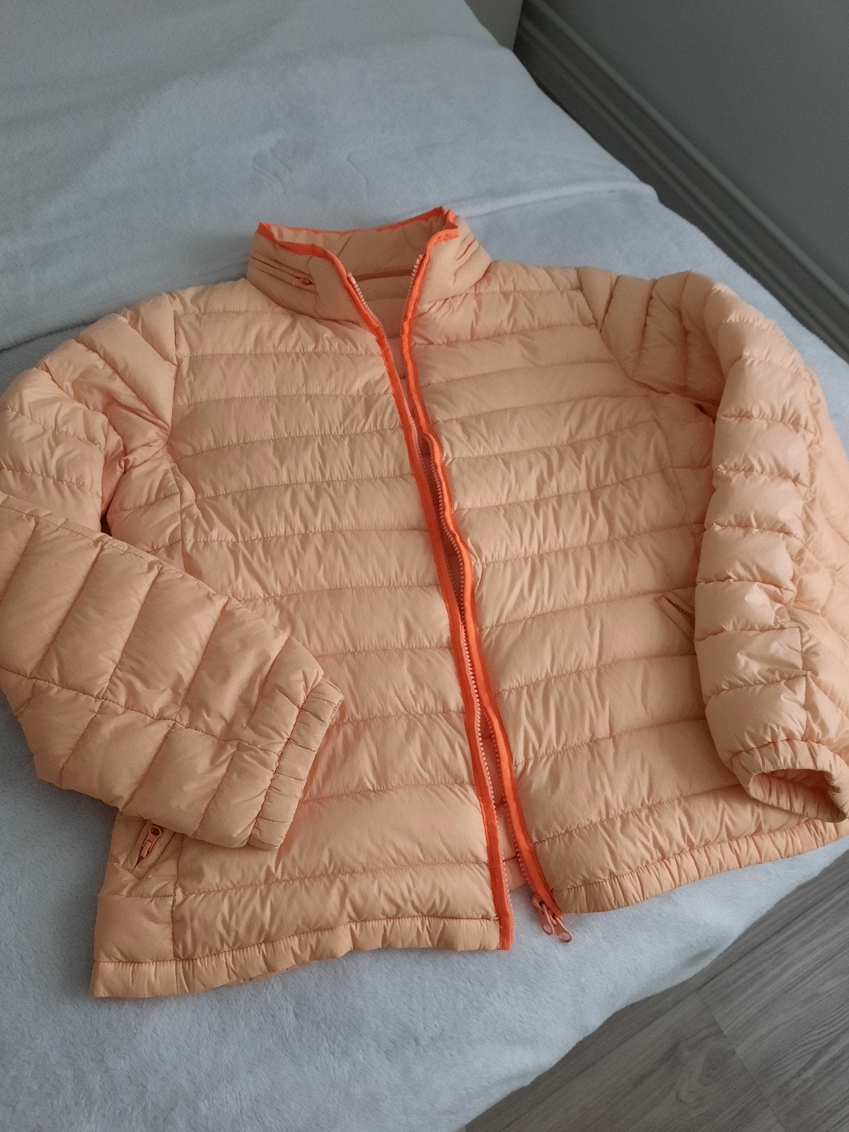 Mooie zalmkleurige jas - Gedragen, maar kan nog mee!, Ginger, Ophalen of Verzenden, Gedragen, Oranje