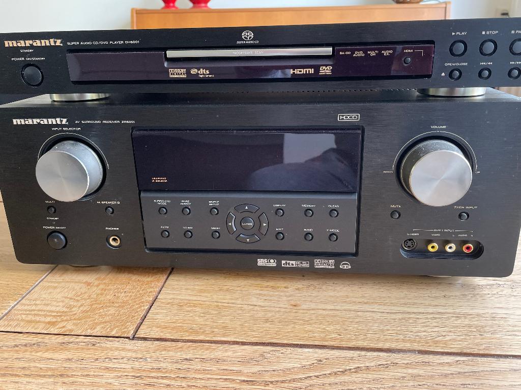 Marantz versterker / DVD-CD speler, Zo goed als nieuw, 120 watt of meer, Stereo, Ophalen