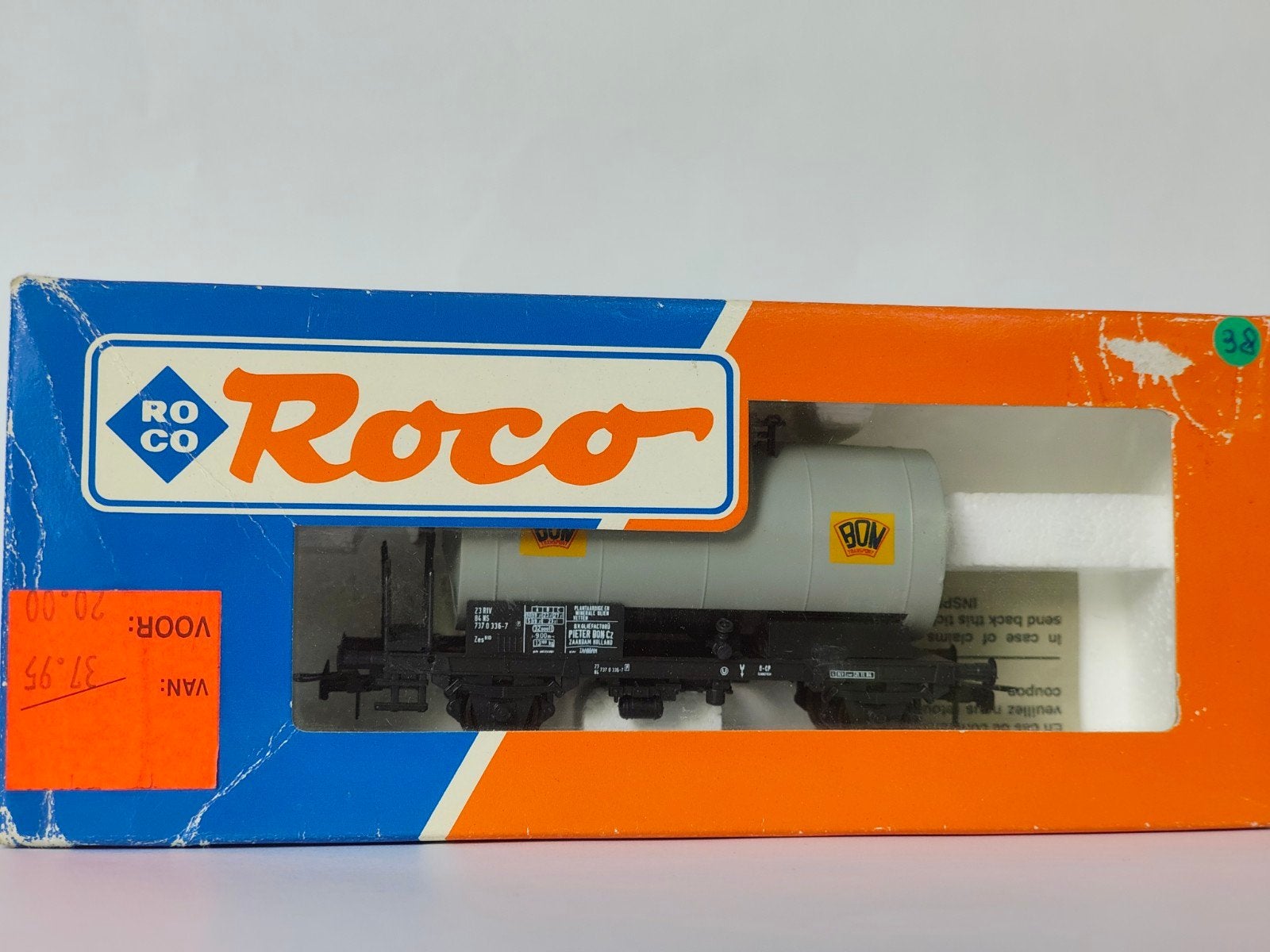 Roco h0 46174 ketelwagen "Pieter Bon" in OVP z.g.a.n, Gelijkstroom, Wagon, Ophalen of Verzenden, Roco