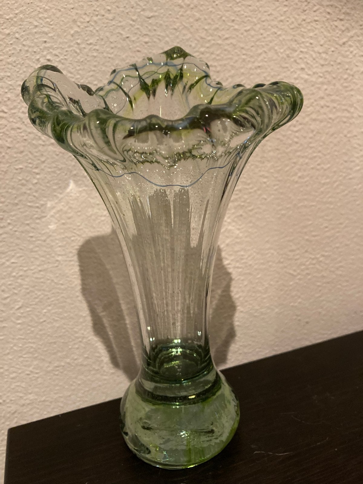 Vintage Trompetvaas Empoli Stijl Jaren 50/60 Kelkvorm 17,5cm, Ophalen of Verzenden