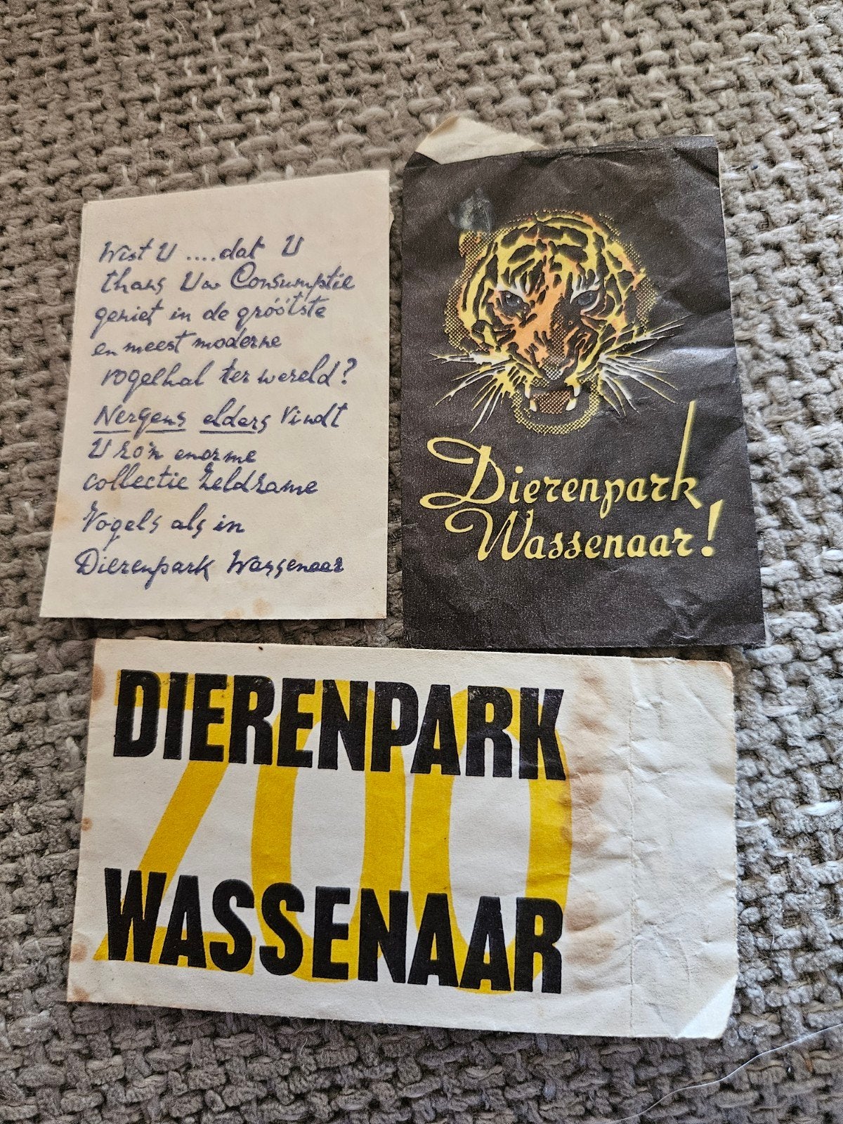 dierenpark wassenaar suikerzakje, Ophalen of Verzenden