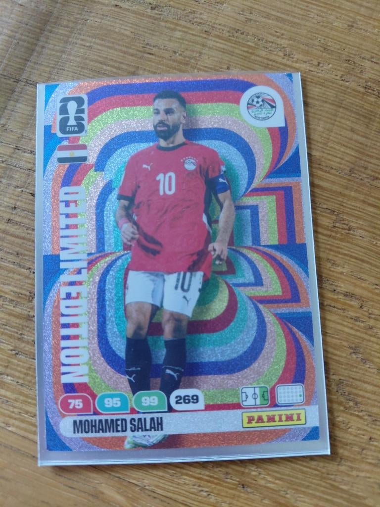LE-Mo Salah - Panini Adrenalyn XL World Cup 2026, Ophalen of Verzenden, Zo goed als nieuw, Plaatje