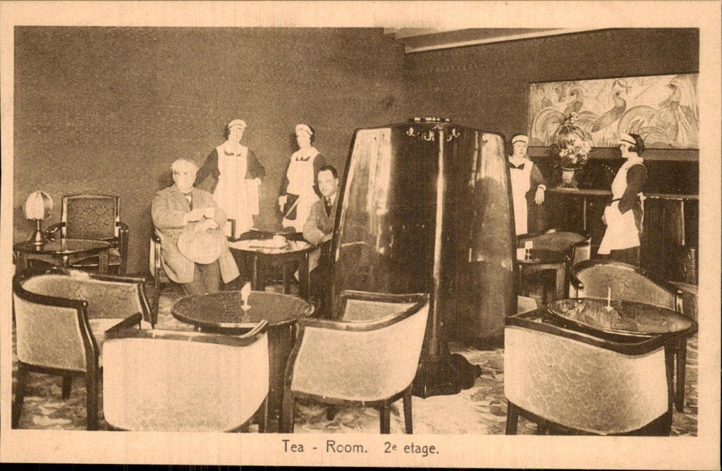 Amsterdam - Tea-room - 2e etage, Verzamelen, Ophalen of Verzenden, Voor 1920, Ongelopen, Noord-Holland
