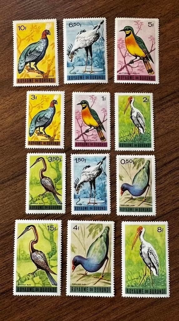 Burundi 1965 Vogels - ongebruikt, Ophalen of Verzenden