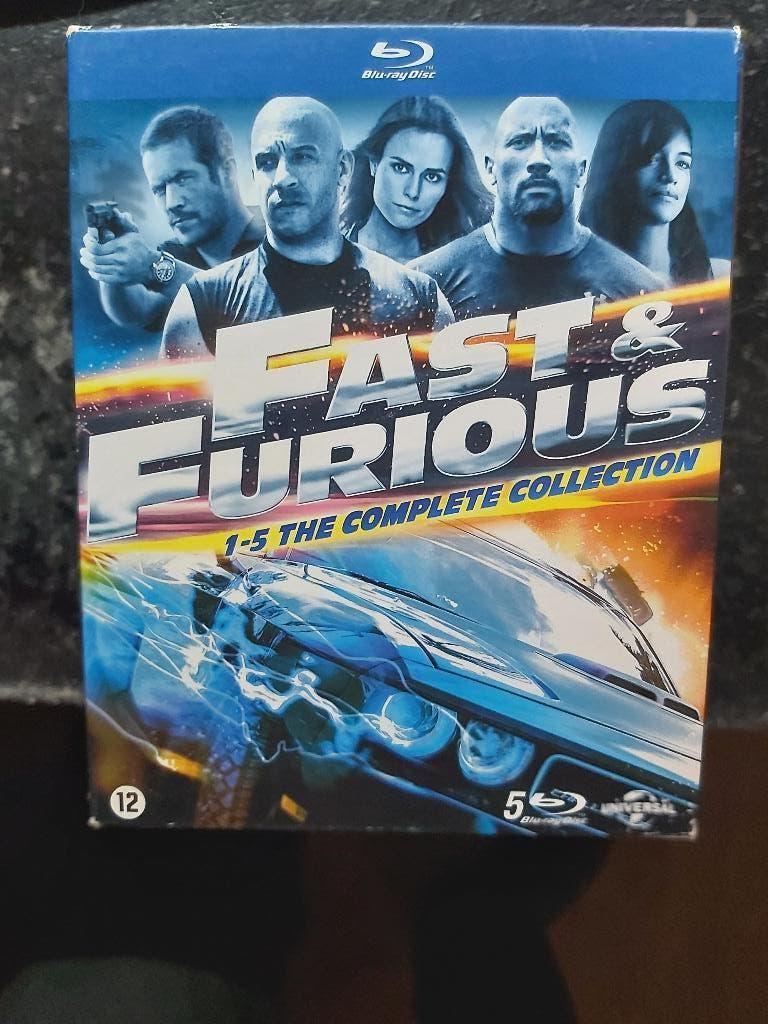 Fast en furious 1 t/m. 5 blu ray, Boxset, Ophalen of Verzenden, Zo goed als nieuw, Actie en Avontuur