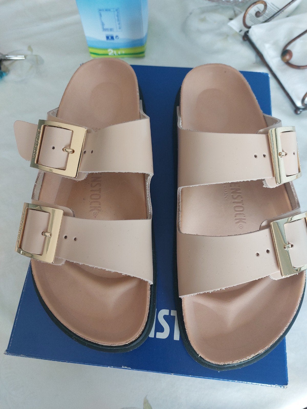 Nieuw Birkenstock Arizona Droplet Buckle, Kleding | Dames, Schoenen, Beige, Nieuw, Birkenstock, Sandalen of Muiltjes