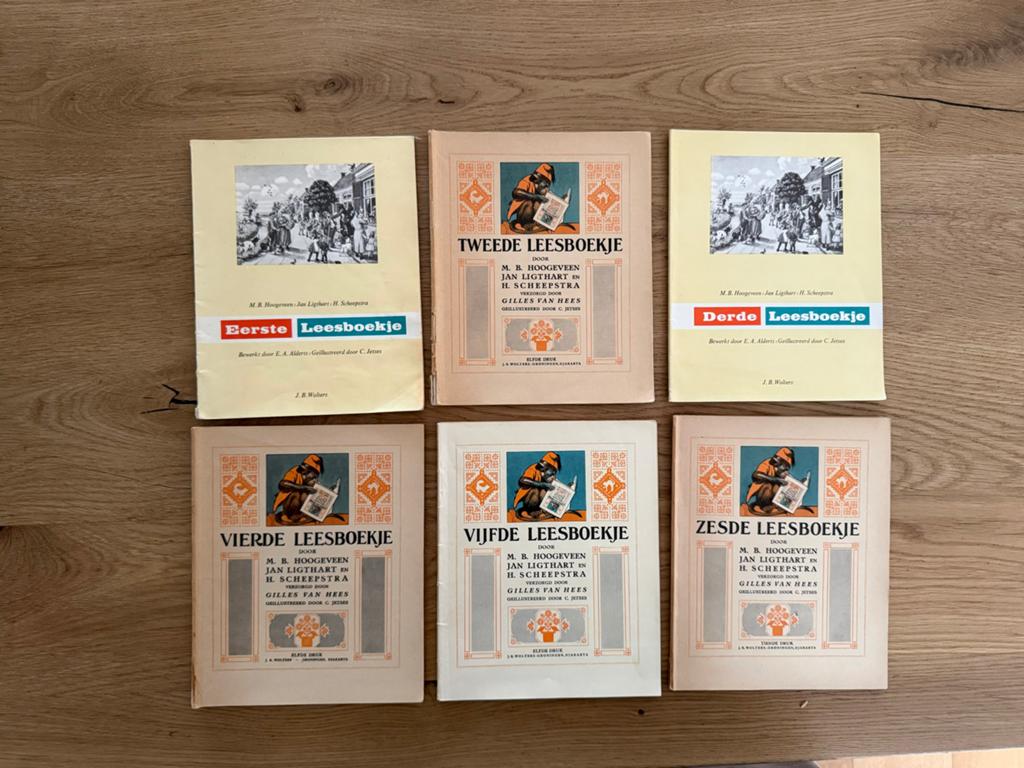 6 Vintage leesboekjes bij de Hoogeveense Leesplank, Boeken, Schoolboeken, Ophalen of Verzenden, Gelezen, Overige niveaus, Nederlands