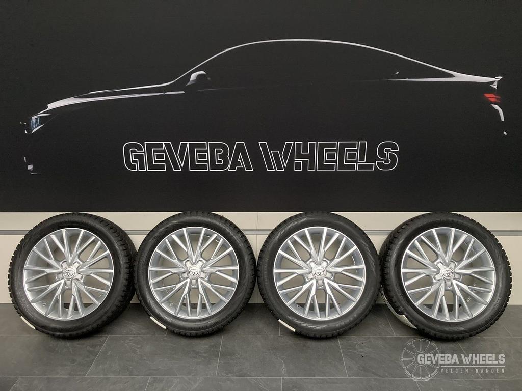18” originele Toyota C-hr velgen + winterbanden 5x114.3 TPMS, Auto-onderdelen, Banden en Velgen, 18 inch, Gebruikt, -, -